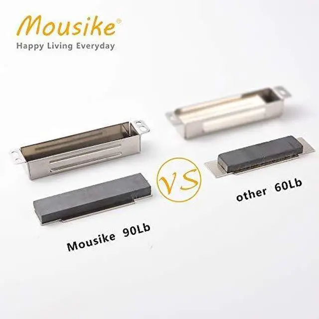 Alt view image 3 of 7 - Magnetic Door Catch Heavy Duty 90lb Door Magnets with Strong Magnetic for Kitchen Cupboard Wardrobe Closet Cabinet Door Drawer Latch