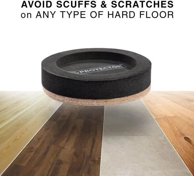 Alt view image 4 of 6 - Felt Furniture Sliders for Hardwood Floors 16 PCS 3 ½