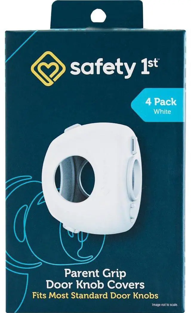 Main image of Parent Grip Door Knob Covers, White, One Size,4 Count (Pack of 1) (HS3260600), Packaging may vary