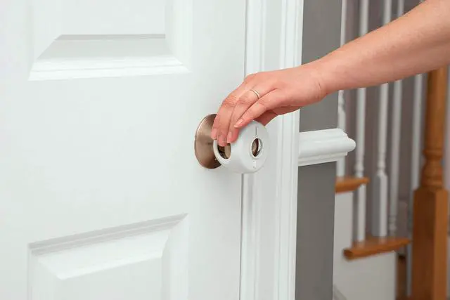 Alt view image 2 of 4 - Parent Grip Door Knob Covers, White, One Size,4 Count (Pack of 1) (HS3260600), Packaging may vary