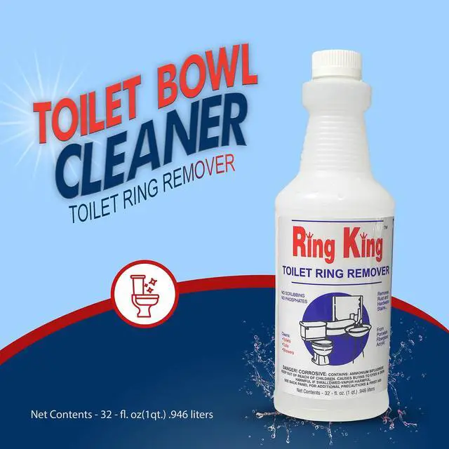 Alt view image 2 of 6 - Amazon Brand - Bowl Cleaners | Toilet Bowl Cleaner Liquid 32oz Fast Acting Bathroom Cleaner For Calcium, Water, Rust, Red Clay & Lime Stains No Scrubbing