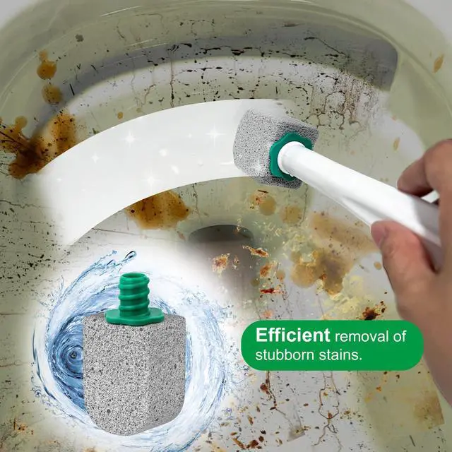 Alt view image 3 of 7 - Pumice Stone Toilet Bowl Cleaner with 16.7Inch Long Handle