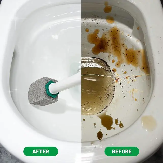 Alt view image 5 of 7 - Pumice Stone Toilet Bowl Cleaner with 16.7Inch Long Handle