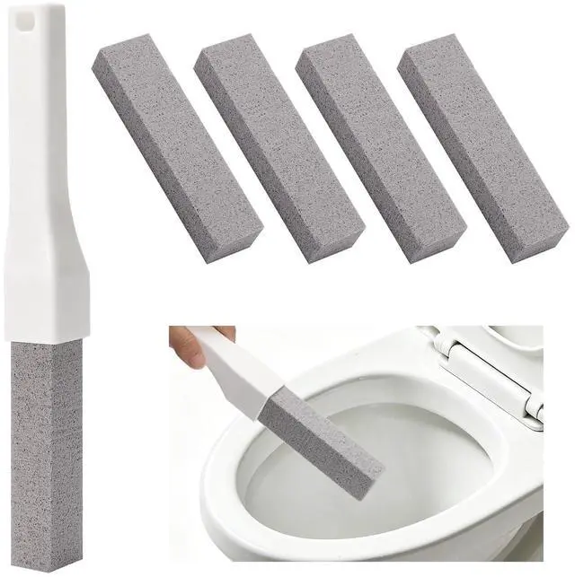 Main image of Pumice Stone Toilet Bowl Cleaner with Handle for Hard Water & Rust