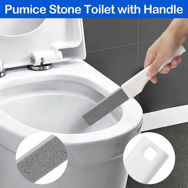 Alt view image 2 of 7 - Pumice Stone Toilet Bowl Cleaner with Handle for Hard Water & Rust