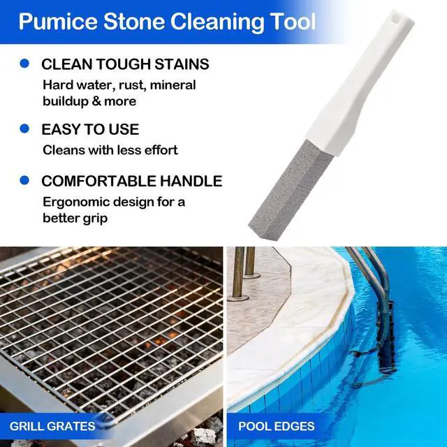 Alt view image 6 of 7 - Pumice Stone Toilet Bowl Cleaner with Handle for Hard Water & Rust