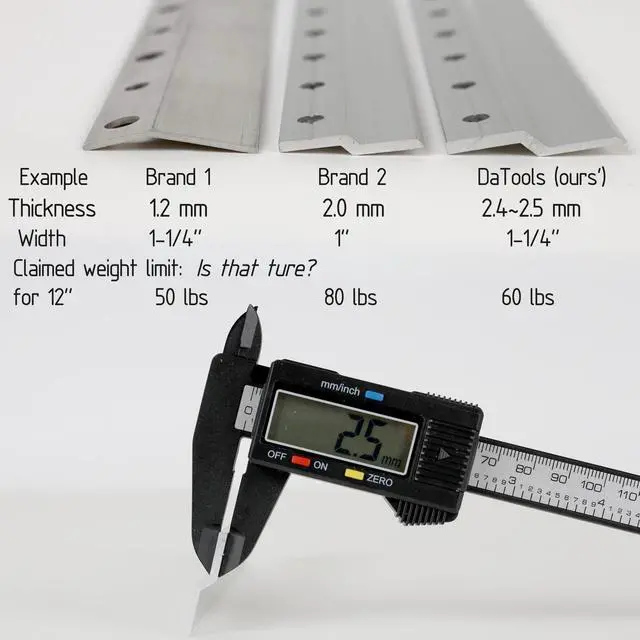Alt view image 2 of 7 - French Cleat Hanger 4 Inch Heavy Duty- 4 Pack - Picture, Mirror, Whiteboard, Cabniet, Shelf, Pallet or Panel Interlocking Wall Mounting Bracket - Aluminum Z Bar Clip Hanger Supports 40 lbs