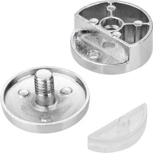 Alt view image 7 of 7 - Upgraded 3-5mm Frameless Mirror Mounting Hardware 8 Pack Dual-Screw Fixing Mirror Mounting Kit with Heavy Duty Long Screws and Anchors