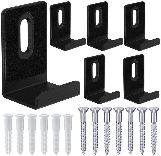 Main image of 6Pcs Metal Mirror Clips Wide Channel Mirror Hanger Clip Large Heavy Clips for Mirrors with Screw Mirror Clips for Wall Mounting Mirror Billboard Displays Tile Display