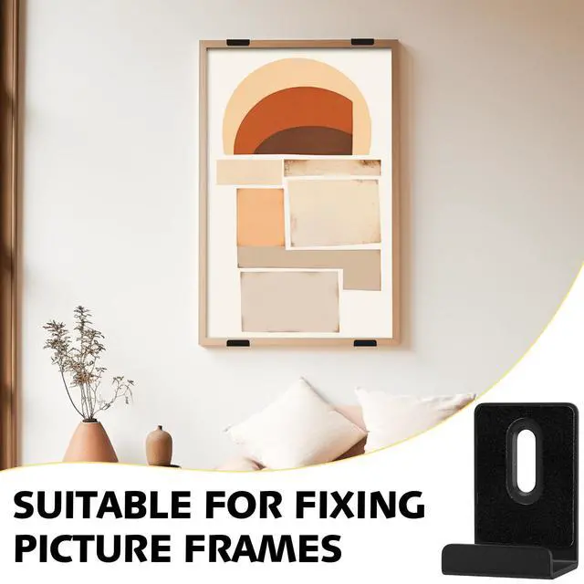 Alt view image 7 of 7 - 6Pcs Metal Mirror Clips Wide Channel Mirror Hanger Clip Large Heavy Clips for Mirrors with Screw Mirror Clips for Wall Mounting Mirror Billboard Displays Tile Display