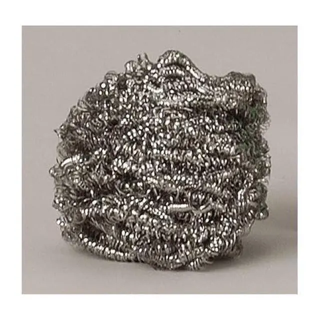 Alt view image 2 of 7 - Stainless Steel Scrubbing Sponges 1-Pack (1 Set of 3 = 3 Pieces) Heavy Duty Kitchen Scour Sponges for Dishes, Pots & Pans