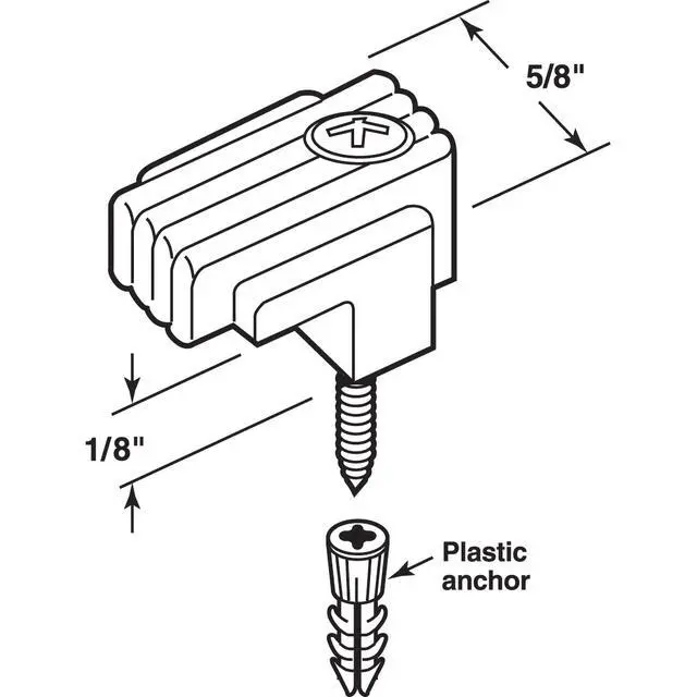 Alt view image 2 of 4 - U 9002 1/8 in, Clear Acrylic Mirror Clips