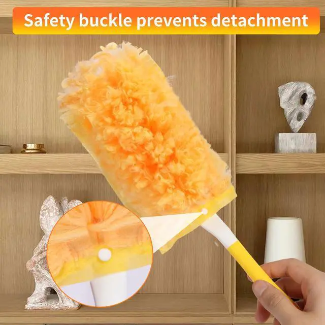 Alt view image 5 of 7 - 36 Pack Heavy Duty Duster Refills for Swiffer Dusters with 1 Handle, Yellow
