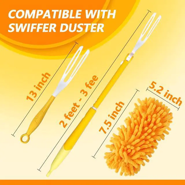 Alt view image 2 of 7 - Reusable Duster Refill Compatible with Swiffer Hand Duster Kit