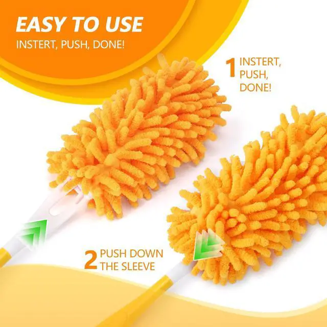 Alt view image 4 of 7 - Reusable Duster Refill Compatible with Swiffer Hand Duster Kit