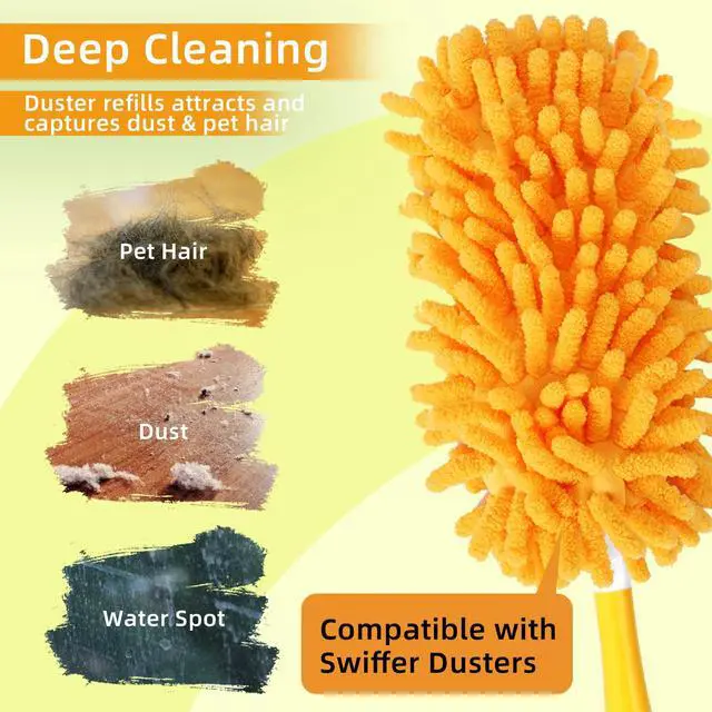 Alt view image 5 of 7 - Reusable Duster Refill Compatible with Swiffer Hand Duster Kit