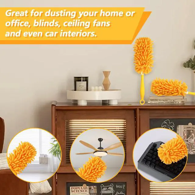 Alt view image 7 of 7 - Reusable Duster Refill Compatible with Swiffer Hand Duster Kit
