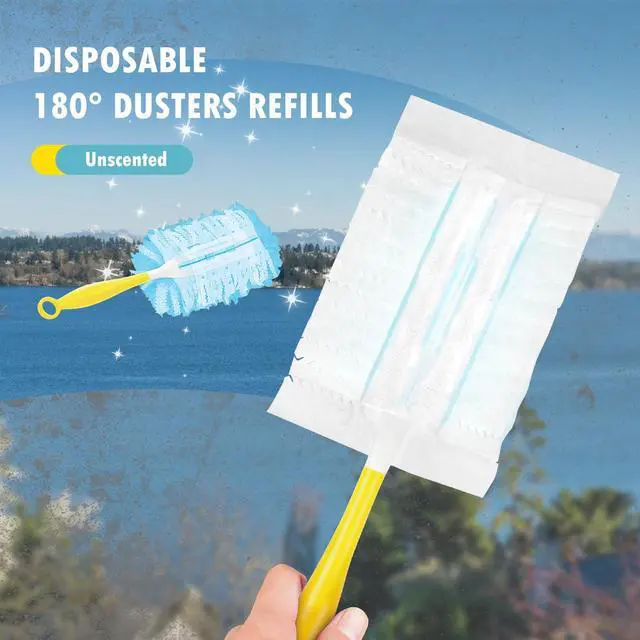 Alt view image 2 of 7 - 30 Count Duster Refills Compatible with Dusters 180° Handle Dusters