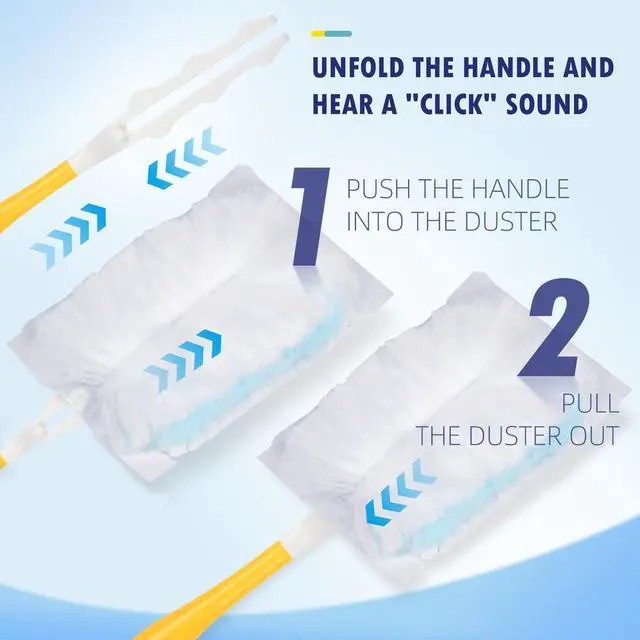 Alt view image 5 of 7 - 30 Count Duster Refills Compatible with Dusters 180° Handle Dusters