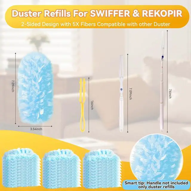 Alt view image 2 of 7 - 30 Count Duster Refills Dusters for Cleaning Compatible with Swiffer
