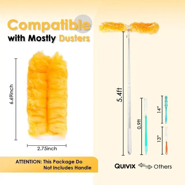 Alt view image 3 of 6 - 20 Count Compatible with Swiffer Heavy Duty Duster Refills, Unscented 360° Disposable Duster Microfiber Pads for Cleaning Home, Electronics, Blinds, Ceiling Fans, Furniture (Duster Refill Only)