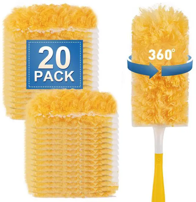 Main image of Heavy Duty Duster Refills Compatible with Swiffer Duster, Unscented Disposable Dusters Kit for Cleaning Dusting Furniture Blind Ceiling Fan, Multi Surface 360 Feather Duster (20)