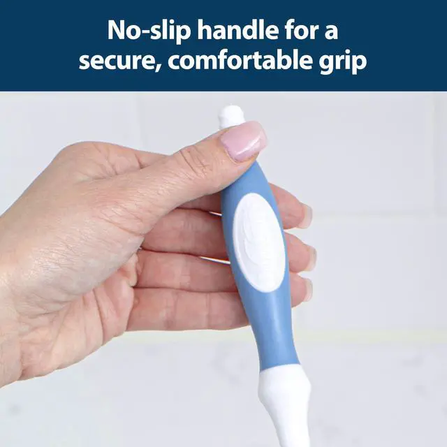 Alt view image 5 of 7 - Deluxe Bottle Brush for Cleaning Baby Bottles, Nipples, and Sippy Cups with Suction Cup Stand and Vent Brush, BPA-Free, Blue, 1-Pack (Packaging and Color May Vary)