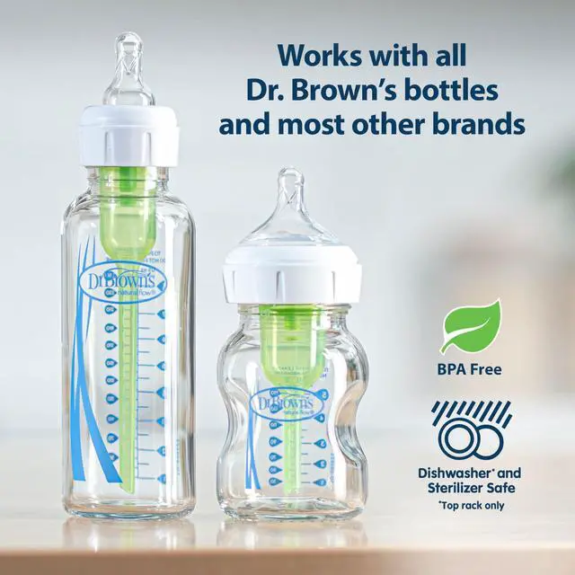Alt view image 7 of 7 - Deluxe Bottle Brush for Cleaning Baby Bottles, Nipples, and Sippy Cups with Suction Cup Stand and Vent Brush, BPA-Free, Blue, 1-Pack (Packaging and Color May Vary)