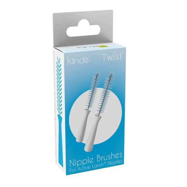 Alt view image 5 of 6 - Twist Pouch 2-Piece Baby Bottle Nipple Brush Set for All Brands/Parts