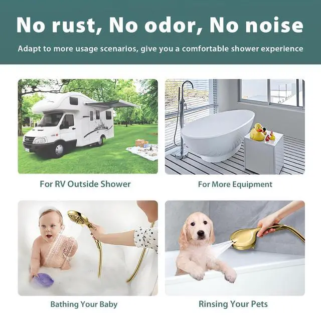 Alt view image 6 of 6 - 48 Inches 304 Stainless Steel Shower Hose Extra Short For Cleaning