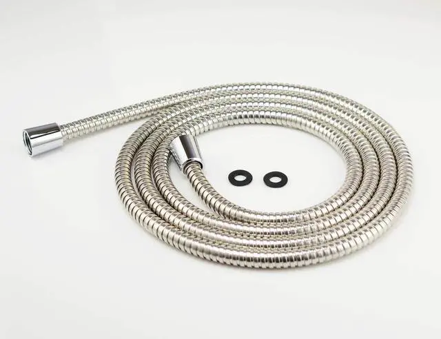 Main image of 100 Inch Shower Hose, Universal Handheld Showerhead Hose Made of Stainless Steel, Polished Chrome Finish