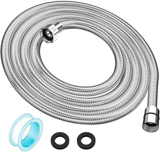 Main image of 118" Shower Hose, Extra Long 304 Stainless Steel Handheld Shower Head Hose Extension/Replacement, Flexible & Durable, G1/2 Universal Insert & Nut