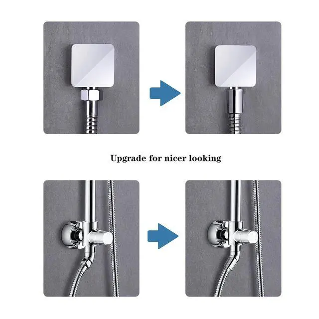 Alt view image 6 of 7 - Shower Hose For Hand Held Shower Heads, 59 Inches Cord Stainless Steel Hand Shower Hose, Ultra-Flexible Replacement Part with Brass Insert, Chrome