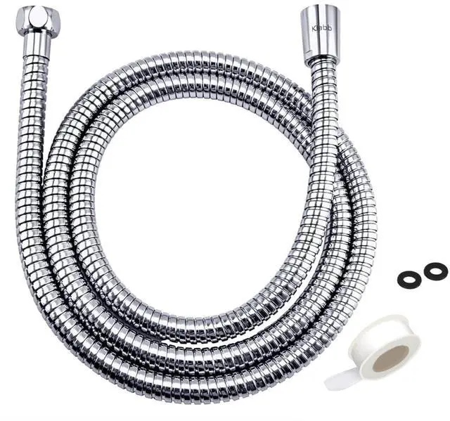 Main image of 96-Inch Extra Long Stainless Steel Shower Hose Flexible, Anti-Kink Handheld Shower Head Hose with Brass Fittings, Leak-Proof, Corrosion-Resistant, Easy to Install Universal Replacement