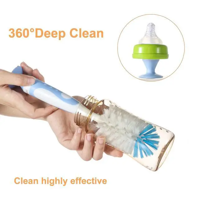 Alt view image 6 of 7 - Multifunctional Cleaning Brush, Baby Bottle Brush, Bottle Brush Cleaner