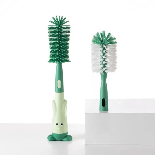 Main image of Silicone Baby Bottle Brush with Stand, Water Bottle Brush Cleaner Set