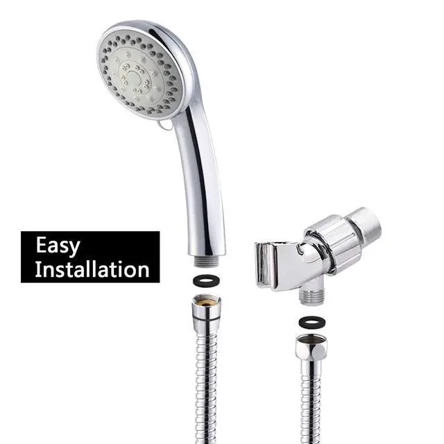 Alt view image 7 of 7 - Shower Head with Handheld, Long Hose 4.9 Ft, 5 Spray Modes