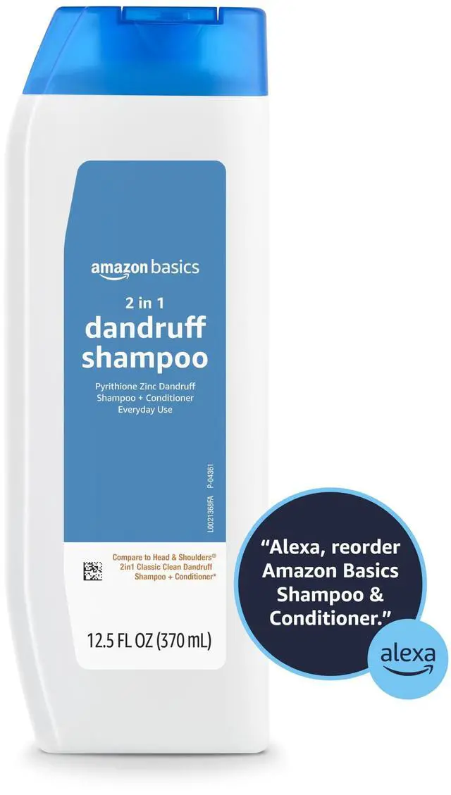 Alt view image 6 of 6 - 2-in-1 Anti-Dandruff Shampoo & Conditioner, Itch Relief, Safe for All Hair Types, Paraben-Free, Gentle and pH Balanced, 12.5 Fluid Ounces, 1-Pack (Previously Solimo)