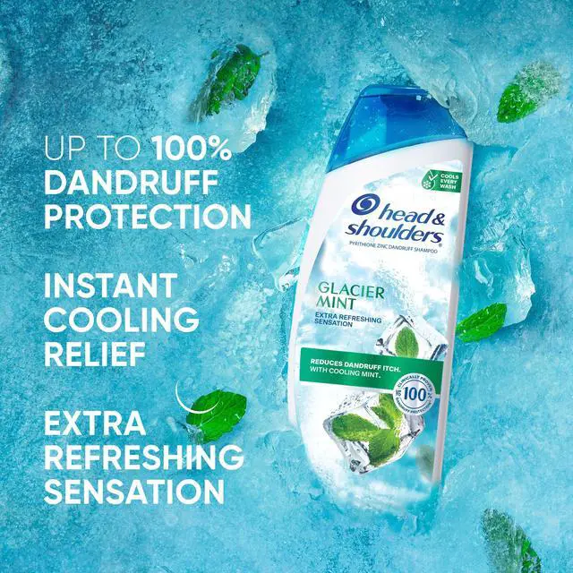 Alt view image 2 of 7 - Anti-Dandruff Glacier Mint Shampoo, 12.5oz, Cooling, Itch Relief Dandruff Shampoo