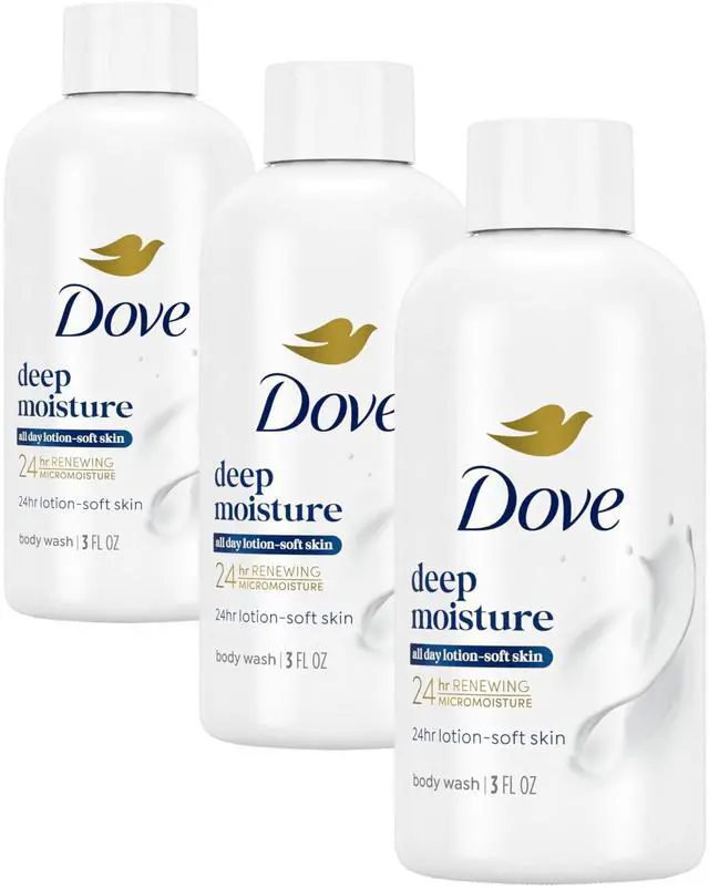 Main image of Body Wash Deep Moisture for Dry Skin | 24hr Renewing MicroMoisture | Nourishes Driest Skin | 3 oz | Pack of 3