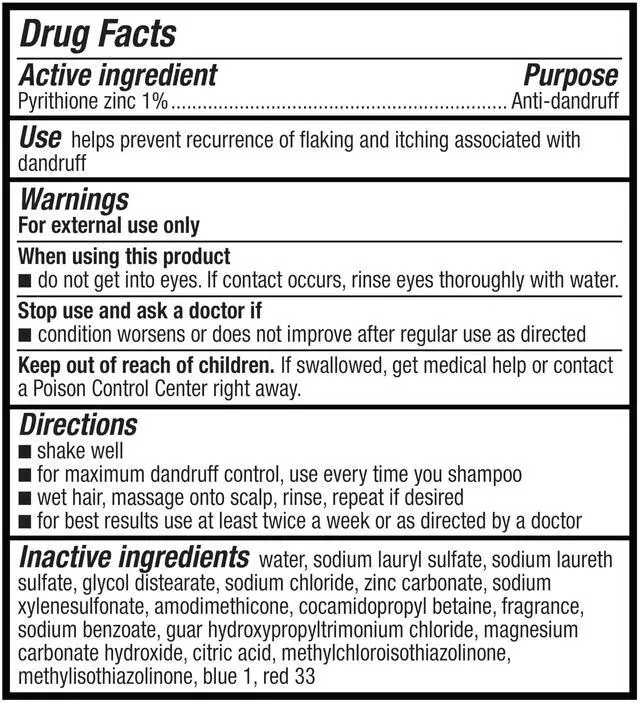 Alt view image 4 of 6 - Anti-Dandruff Shampoo for Itchy Scalp, Dry Scalp Relief, Flake Control, pH Balanced, Paraben-Free, Cruelty-Free, Clean Scent, Normal to Oily Hair, 28.2 fl oz, 1-Pack