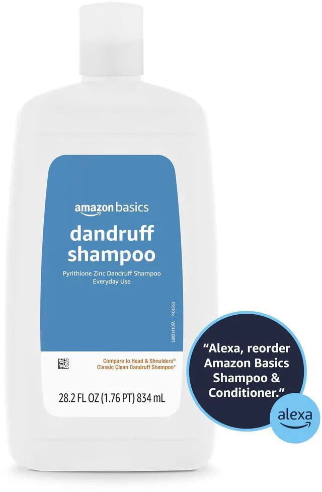 Alt view image 6 of 6 - Anti-Dandruff Shampoo for Itchy Scalp, Dry Scalp Relief, Flake Control, pH Balanced, Paraben-Free, Cruelty-Free, Clean Scent, Normal to Oily Hair, 28.2 fl oz, 1-Pack
