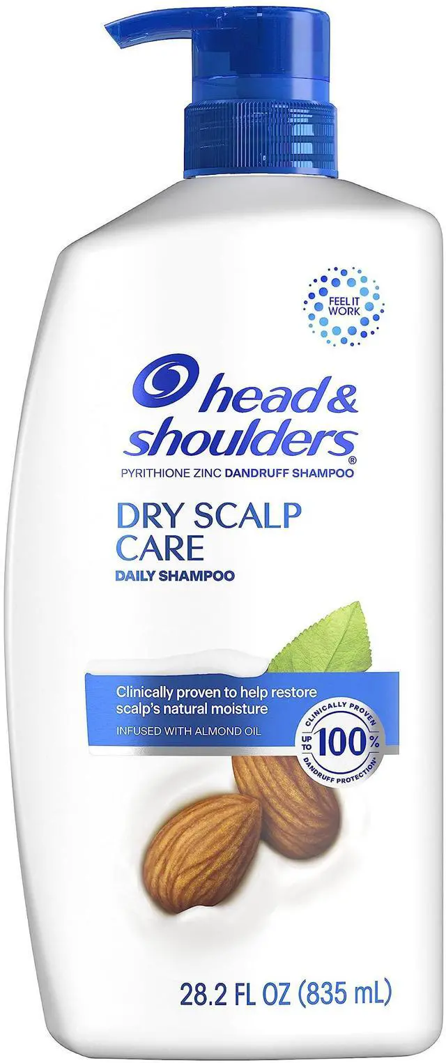 Alt view image 2 of 7 - Anti-Dandruff Shampoo with 1% Pyrithione Zinc | Dry Scalp Care Shampoo with Almond Oil | Itch and Dryness Relief, Flake Control, Daily Use, 28.2 Fl Oz