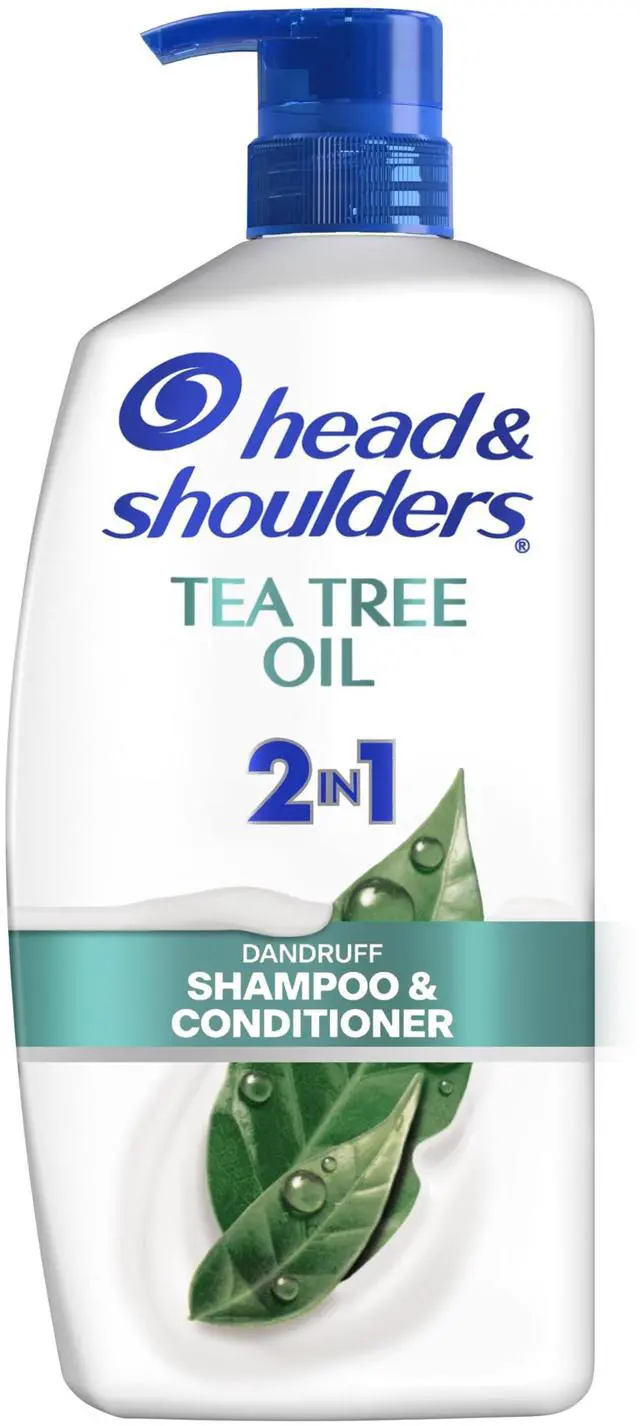 Main image of Tea Tree Oil 2-in-1 Anti-Dandruff Shampoo and Conditioner, 72-Hour Protection, 1% Pyrithione Zinc, 28.2 fl oz