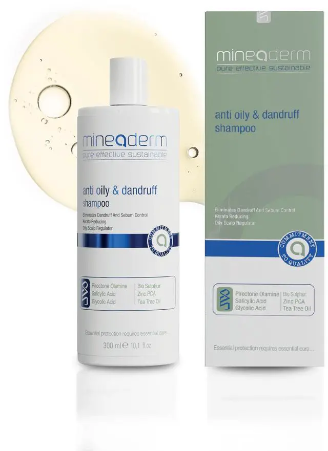 Main image of Anti-Dandruff Shampoo for Men & Women For Oily Hair & Itchy, Flaky Scalp Piroctone Olamine, Salicylic Acid & Zinc PCA Tea Tree & Peppermint Vegan & Silicone-Free 10.1 fl oz