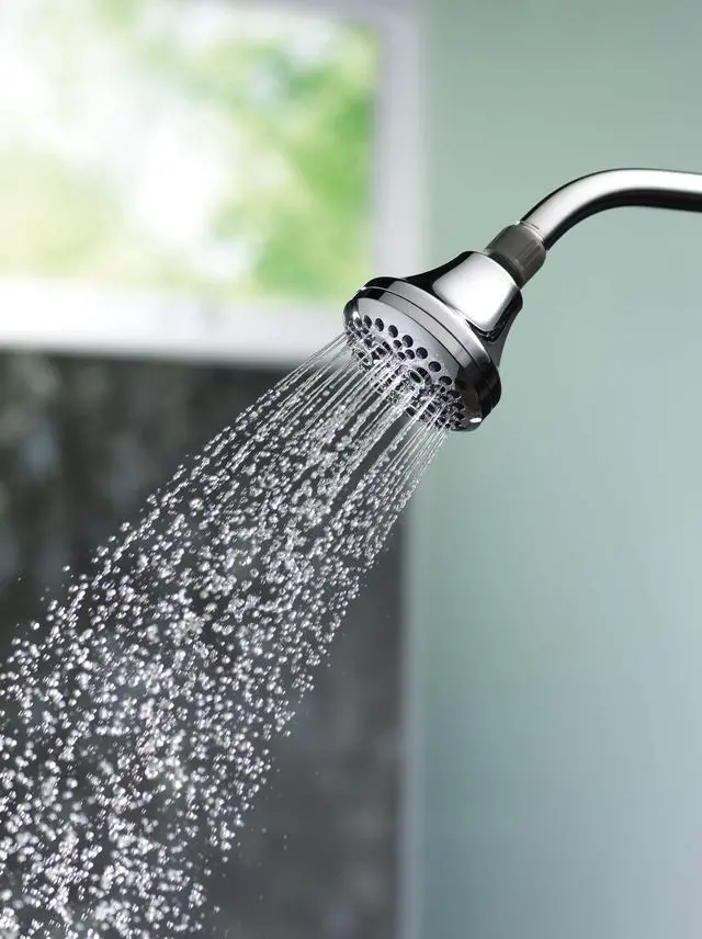 Alt view image 3 of 7 - Delta-Faucet 76551C Water-Saving Five Spray Massage Shower Head, 2.0 gpm, Chrome