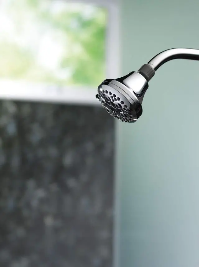 Alt view image 5 of 7 - Delta-Faucet 76551C Water-Saving Five Spray Massage Shower Head, 2.0 gpm, Chrome