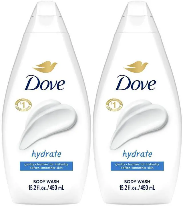 Main image of Body Wash, Hydrate 2-Pack Moisturizing Cleanser for Smooth, Soft Skin, 15.2 Oz Ea