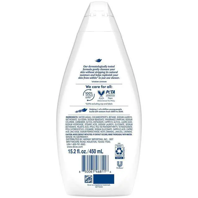 Alt view image 2 of 6 - Body Wash, Hydrate 2-Pack Moisturizing Cleanser for Smooth, Soft Skin, 15.2 Oz Ea