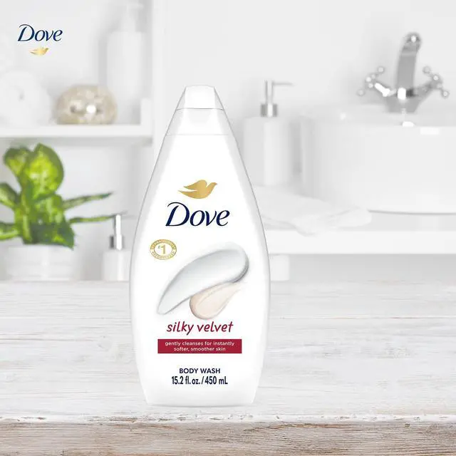 Alt view image 5 of 6 - Body Wash, Silky Velvet 2-Pack Luxurious Moisturizing Cleanser for Smooth, Soft Skin, 15.22 Oz Ea